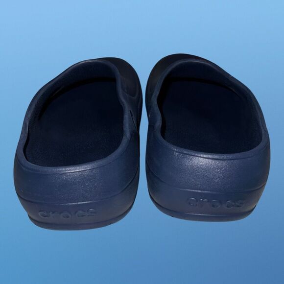 Unisex Crocs Medical Clog Navy No Strap Slip On Design Size M6 W8 - Picture 4 of 7